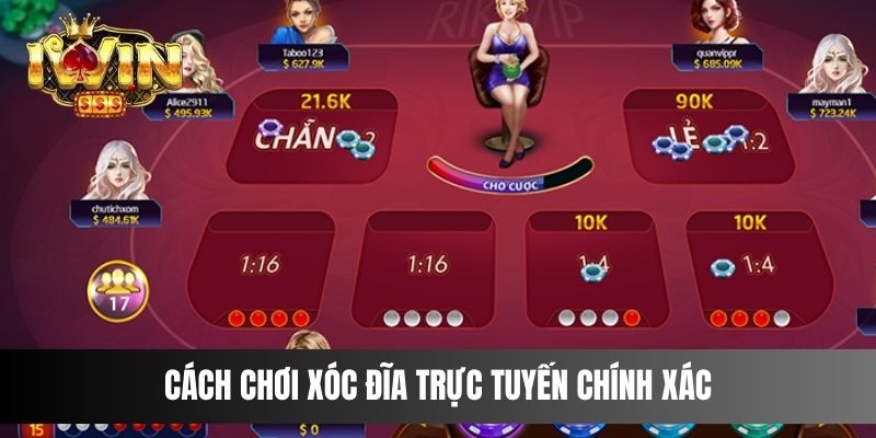 Cách chơi Xóc Đĩa trực tuyến chính xác