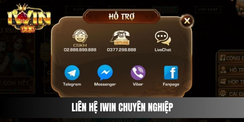 Liên hệ IWIN chuyên nghiệp