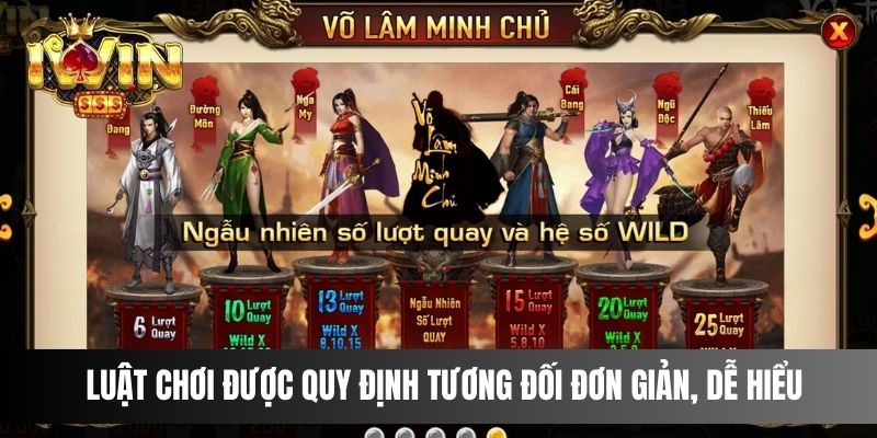 Luật chơi được quy định tương đối đơn giản, dễ hiểu