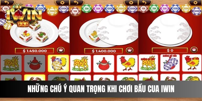 Những chú ý quan trọng khi chơi Bầu Cua