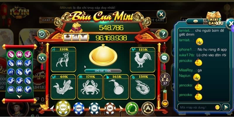 Tựa game bầu cua Iwin mini đang rất được săn đón hiện nay