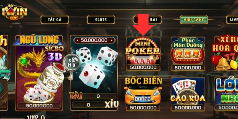 Giới thiệu tựa game độc đáo mini poker iWin